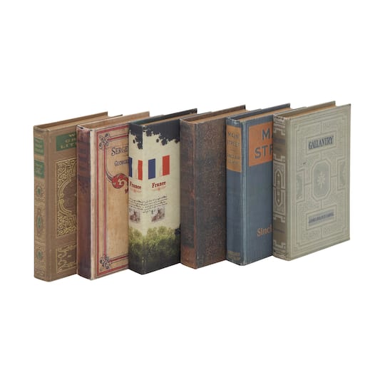 Multicolored Wooden Traditional Book Box Set